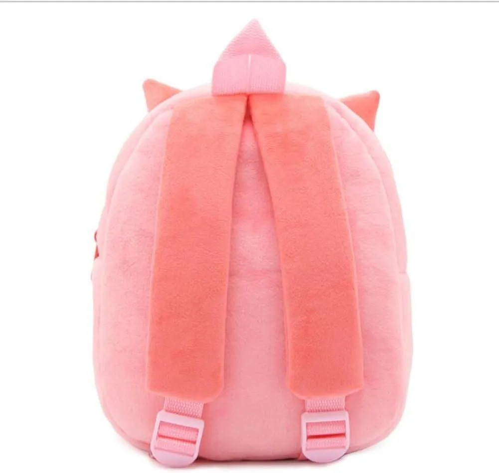 NICE CHOICE Cute Toddler Backpack Toddler Bag Plush Animal Cartoon Mini Travel Bag for Baby Girl Boy 2-6 Years(Cat)