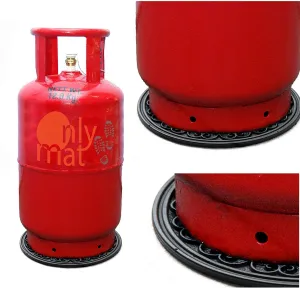 OnlyMat Heavy-duty Round Rubber Mat for Gas Cylinders - Indoor / Outdoor, Waterproof