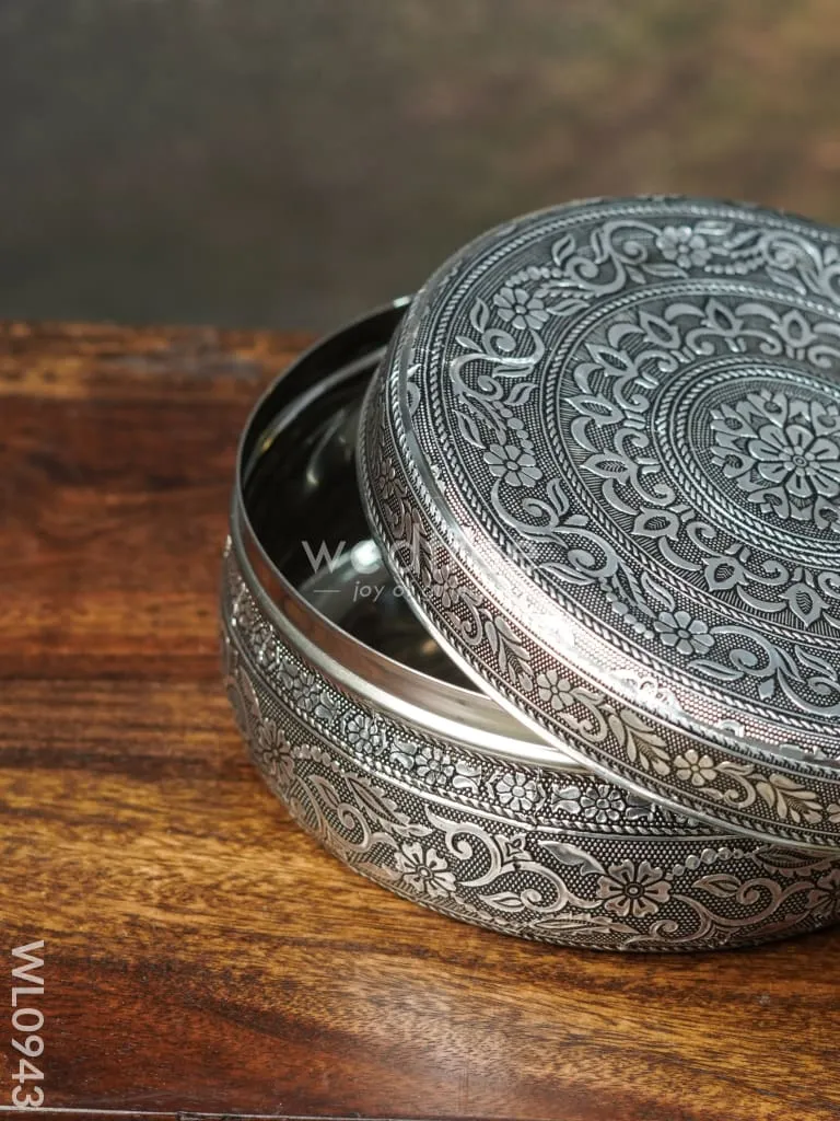 Oxidised Poori Box - WL0943