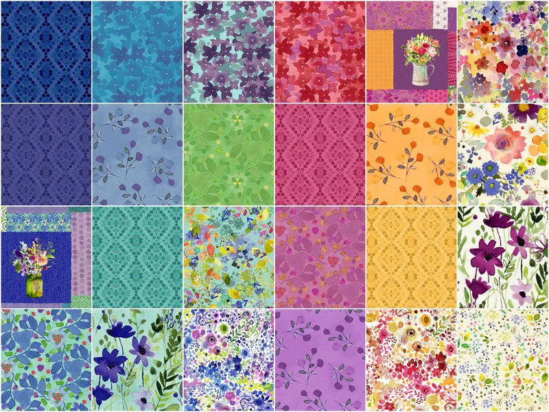 Painted Patchwork 10" Squares