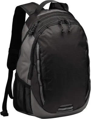 Port Authority Ridge Backpack. BG208, Dark Charcoal/ Charcoal, OSFA