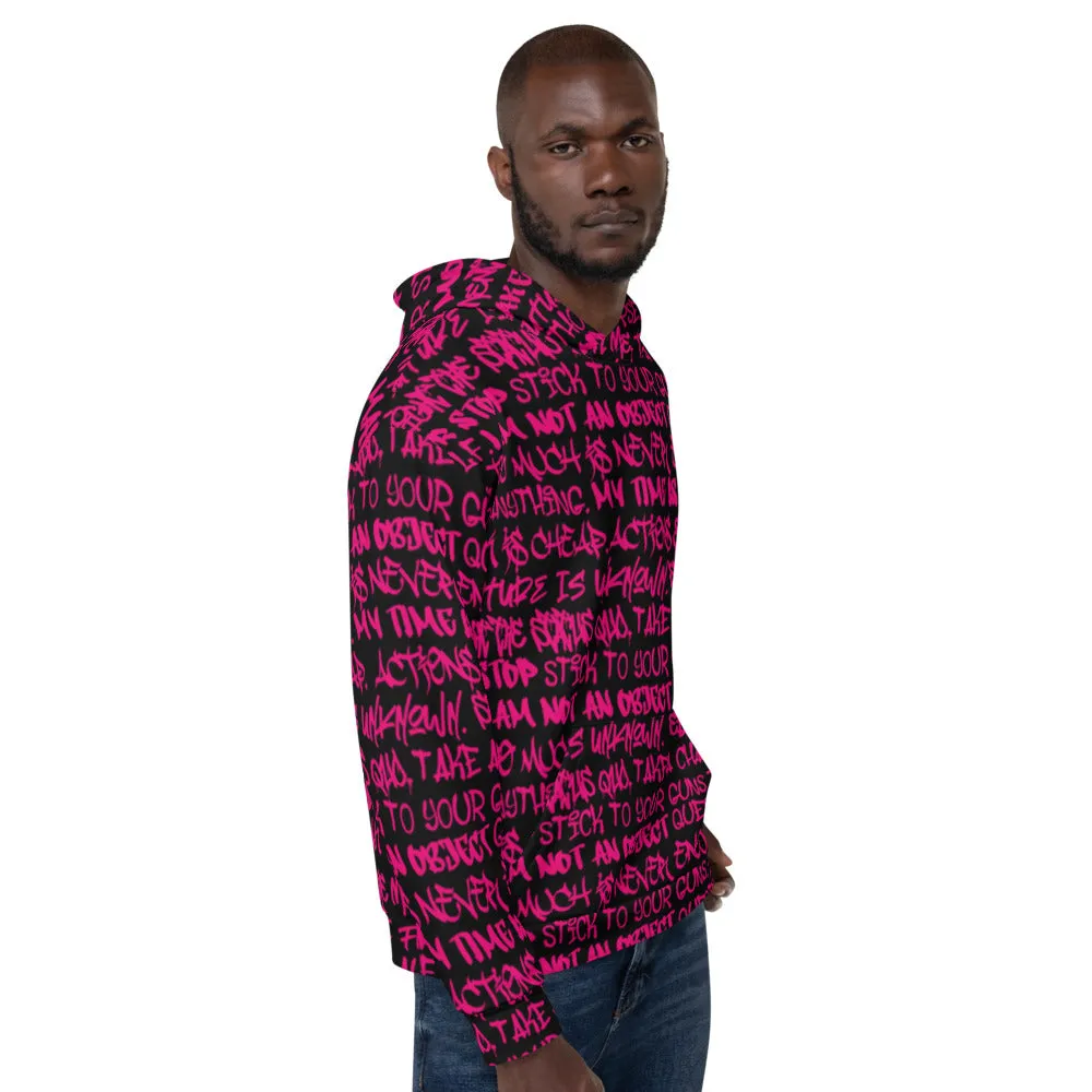 Punk Majesty Empowering Graffiti Unisex Hoodie