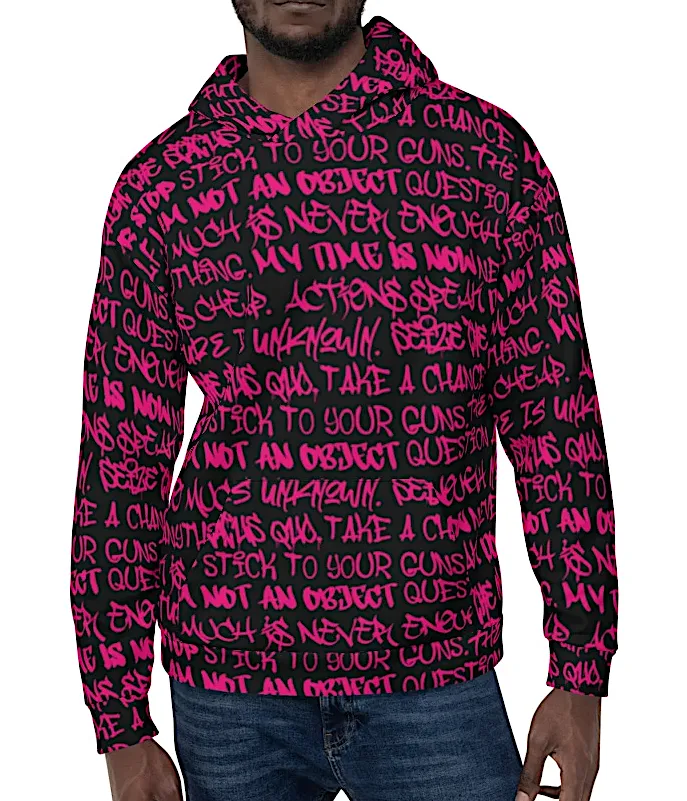 Punk Majesty Empowering Graffiti Unisex Hoodie