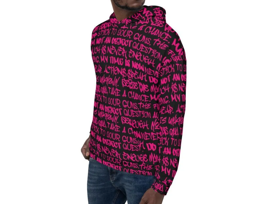Punk Majesty Empowering Graffiti Unisex Hoodie