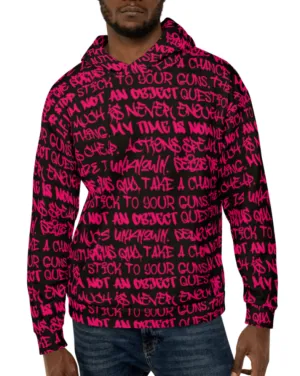 Punk Majesty Empowering Graffiti Unisex Hoodie