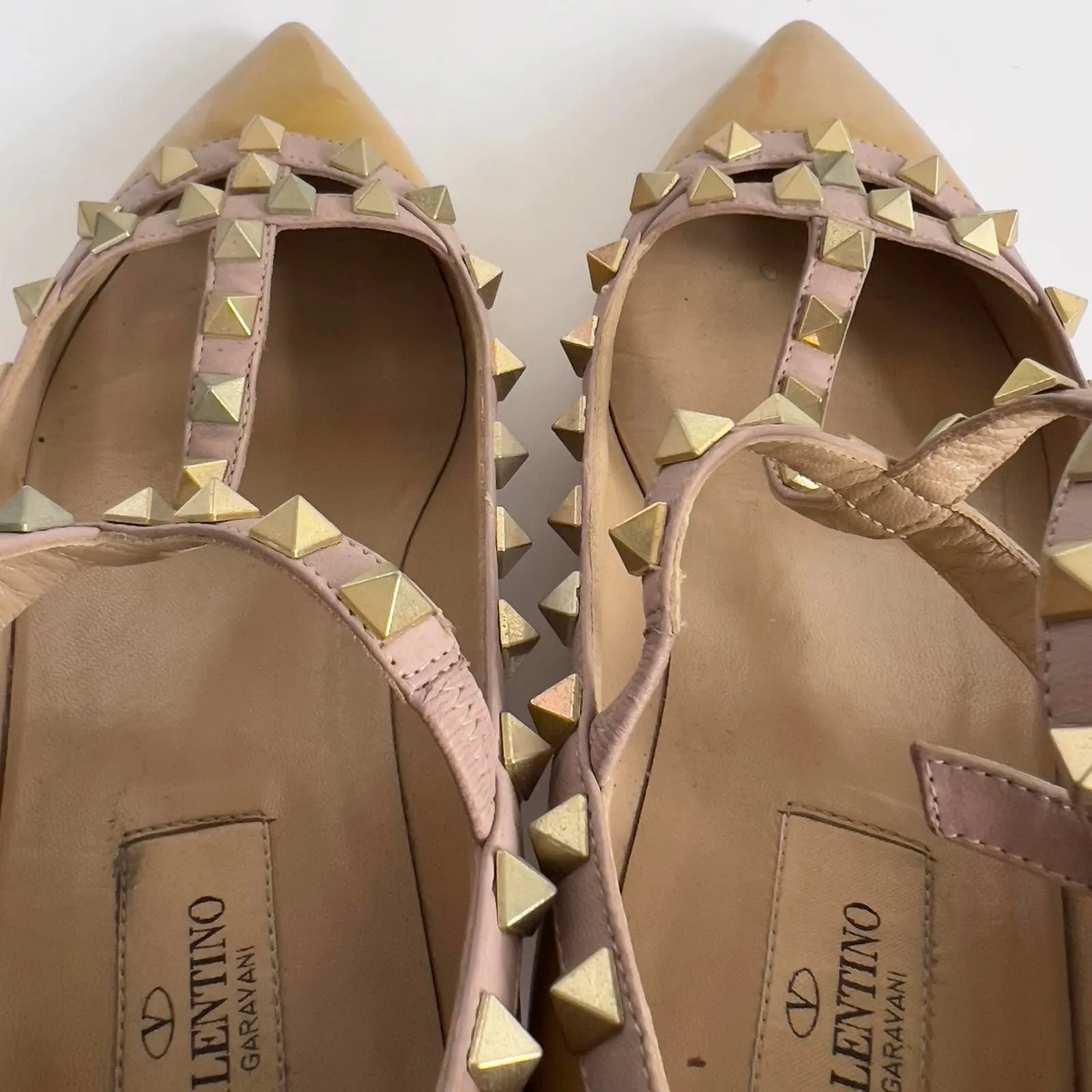 Rockstud Caged Ballet Flats