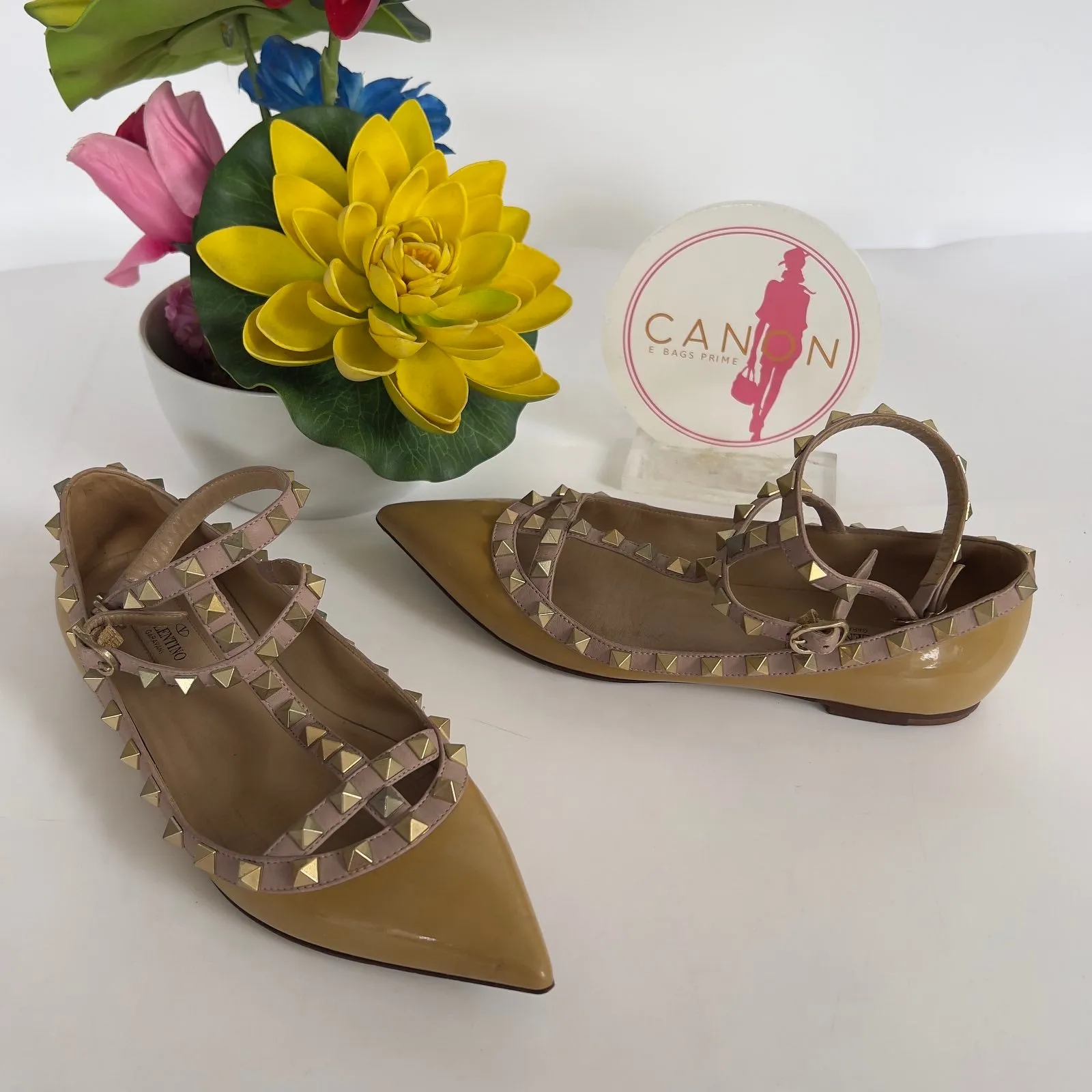 Rockstud Caged Ballet Flats