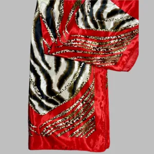 Rodeo Drive Red Animal Wild Rag
