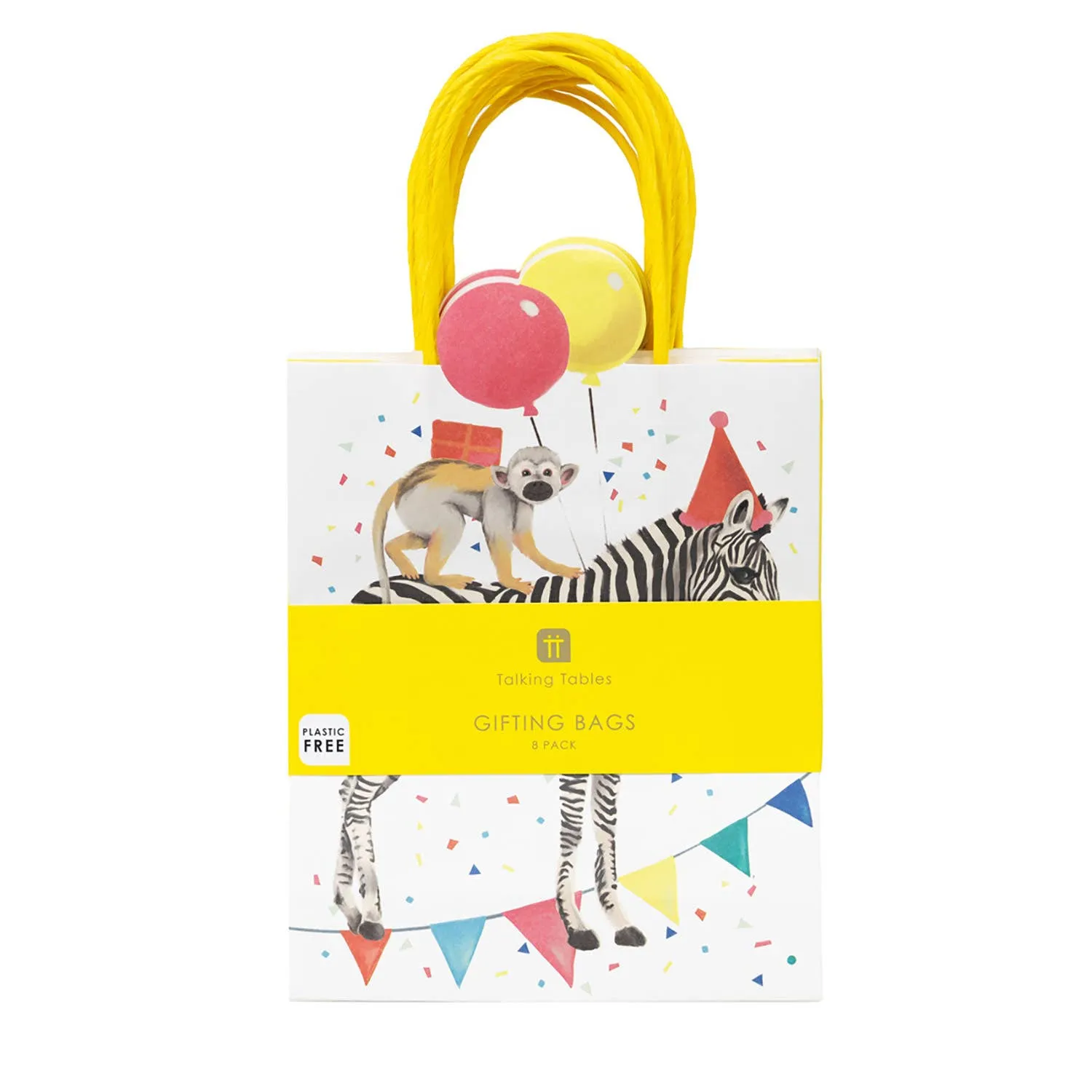 Safari Animal Kids Party Bags 8 Pk.