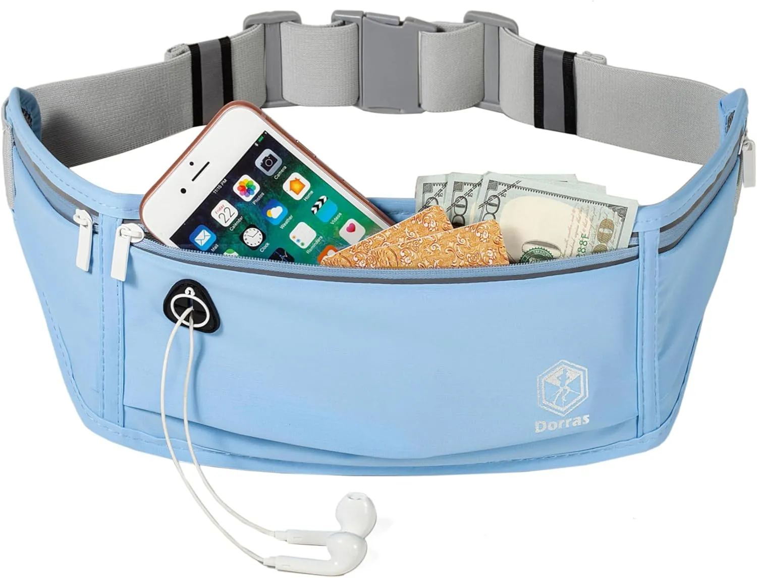 Slim Running Belt Fanny Pack for Women & Men, Running Phone Holder Runners Belt Waist Pack Bag for Running Hiking Sports
