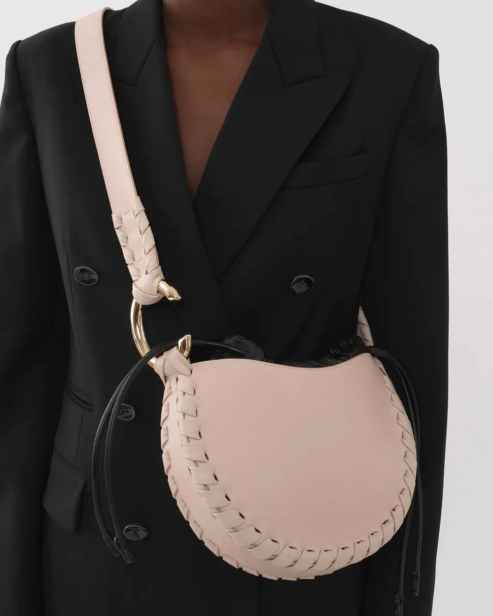 Small Mate Shoulder Bag in Nude