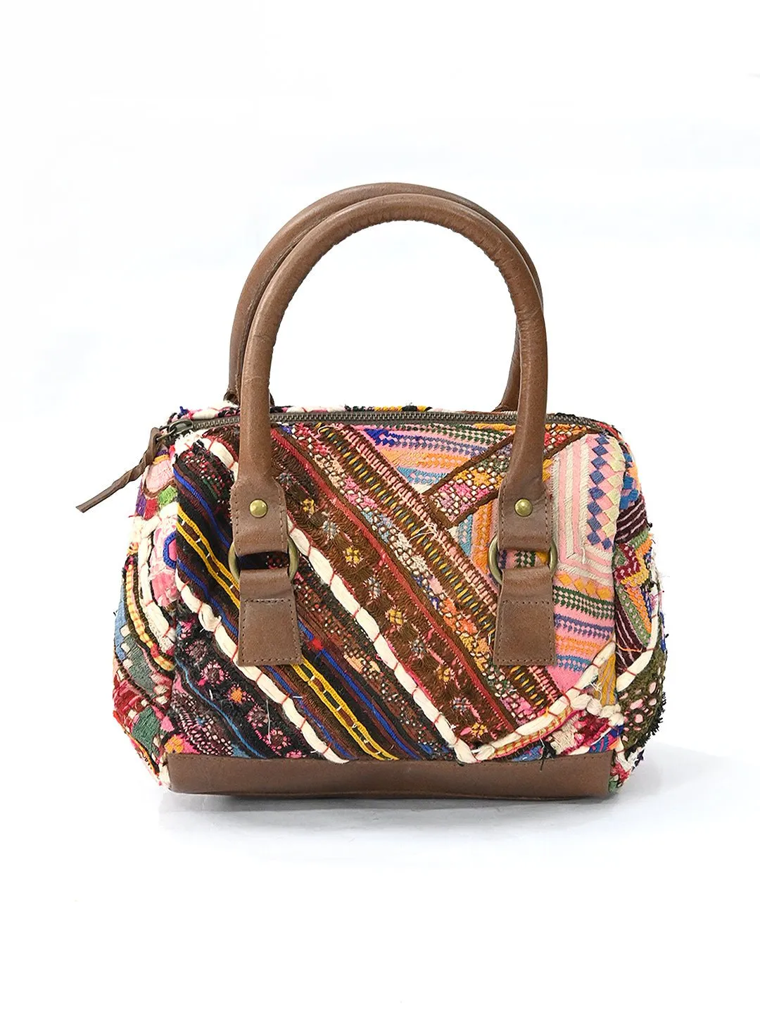 SPARKY - VINTAGE FABRIC PATCHWORK DUFFLE BAG