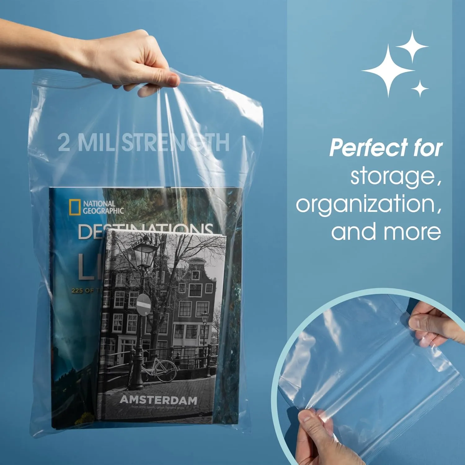 Spartan Industrial - 6 X 9 (100 Count) Quart Clear Reclosable Zip Plastic Poly Bags with Resealable Lock Seal Zipper - 2 Mil