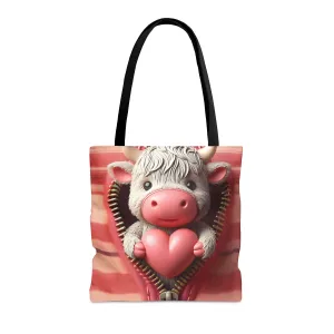 Tote Bag, Highland Cow, Personalised/Non-Personalised Tote bag