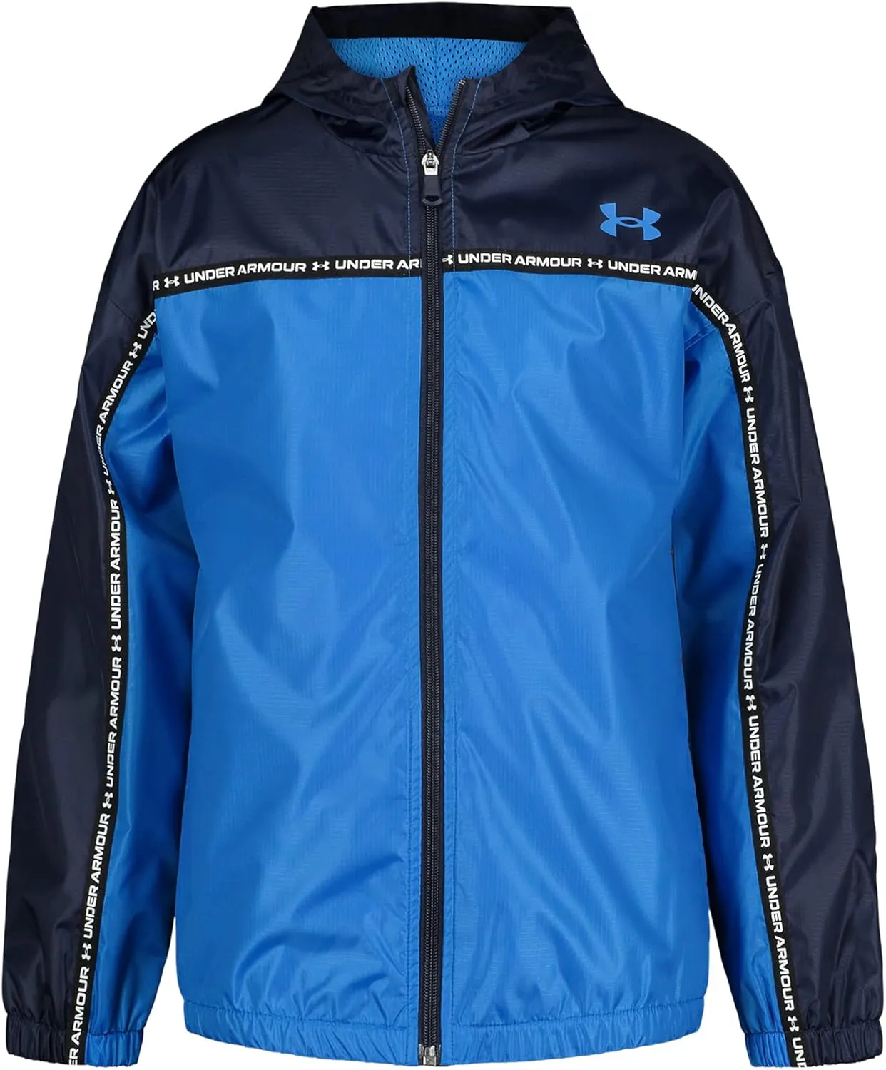 Under Armour Boys' Windbreaker, Zip-up Jacket, Water Repellent and Windproof