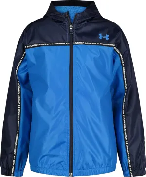 Under Armour Boys' Windbreaker, Zip-up Jacket, Water Repellent and Windproof