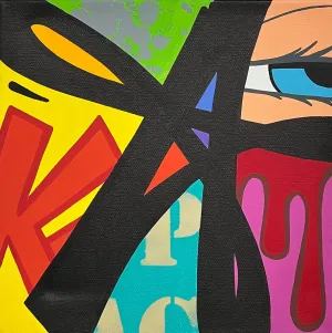 Untitled Canvas III Original Spray Paint Acrylic Painting by Crash- John Matos