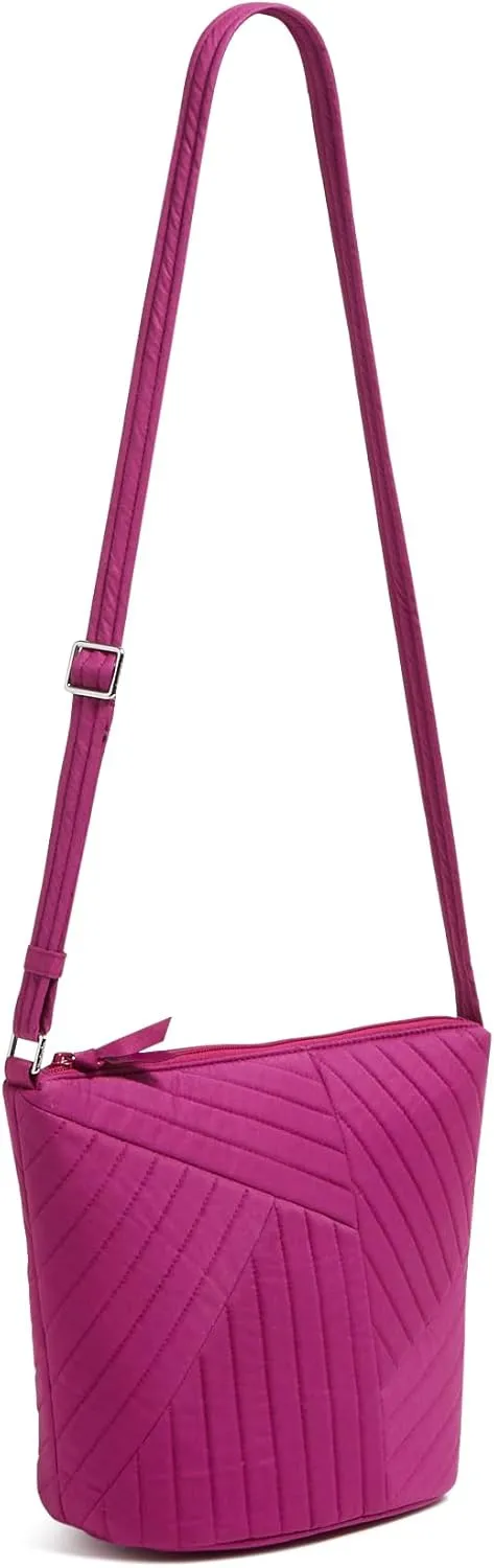 Vera Bradley Women's Cotton Bucket Crossbody Purse