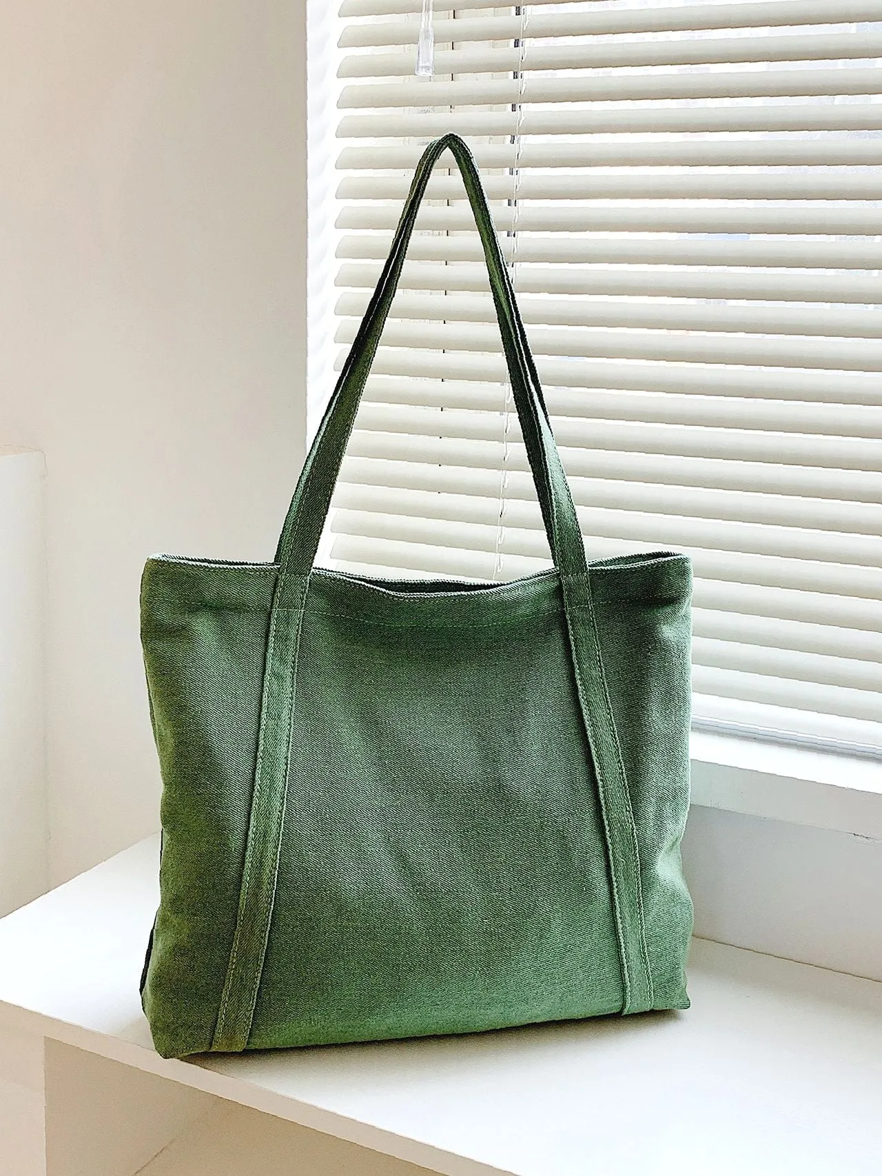Vvsha Minimalist Denim Shoulder Tote Bag   Women Tote Bags