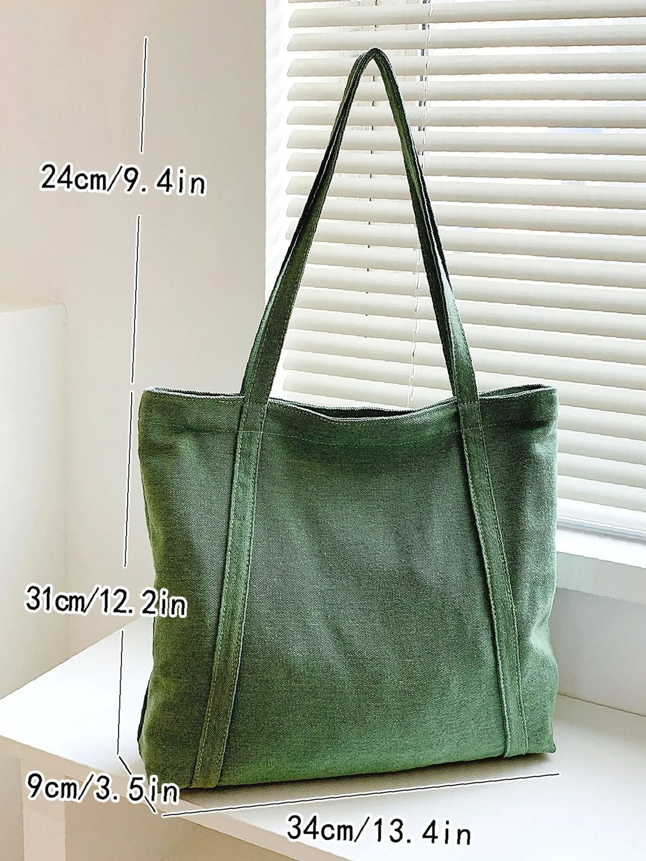Vvsha Minimalist Denim Shoulder Tote Bag   Women Tote Bags