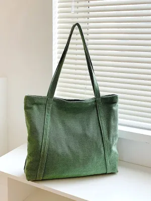 Vvsha Minimalist Denim Shoulder Tote Bag   Women Tote Bags