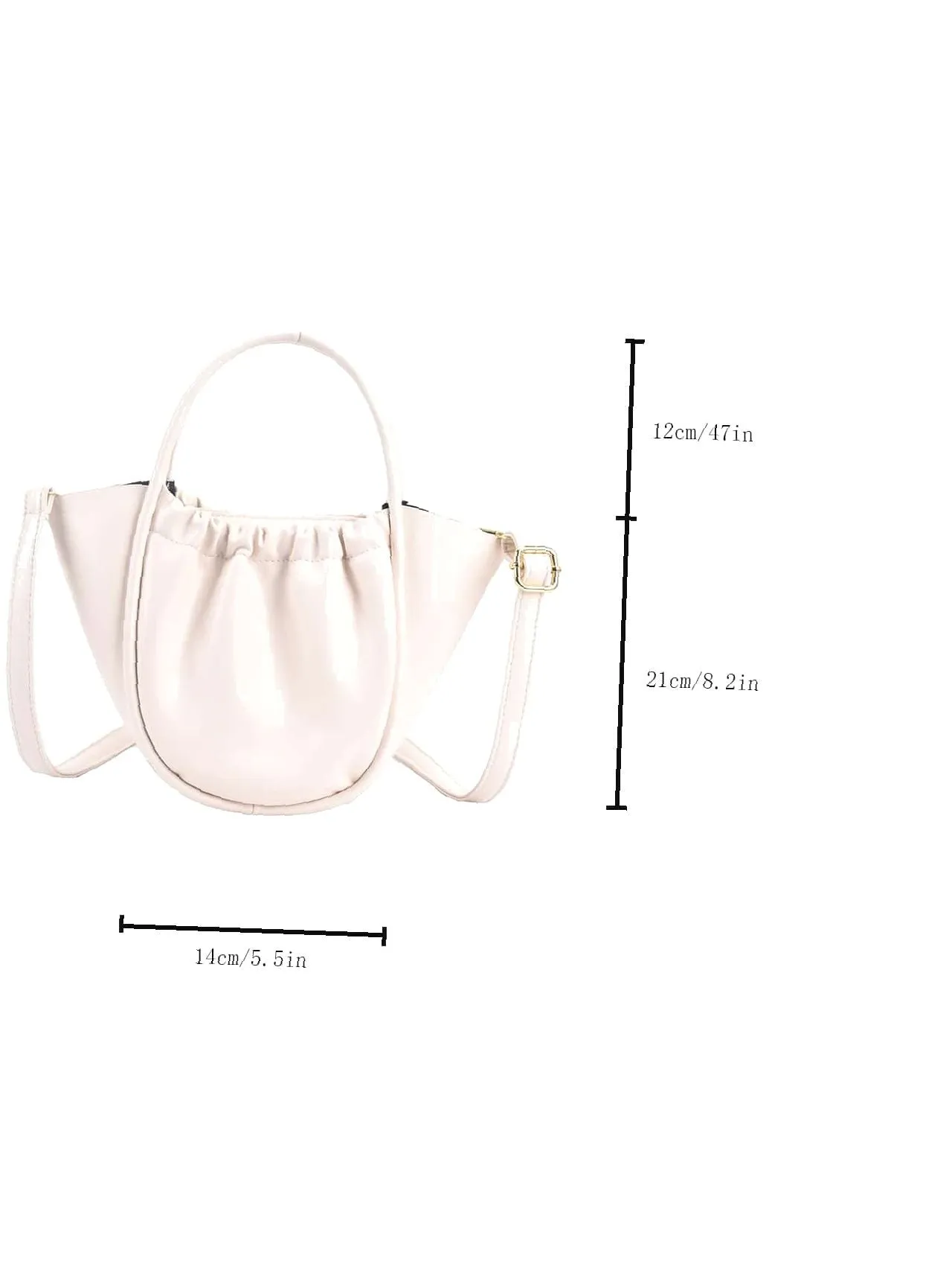 Vvsha Minimalist Ruched Detail Tote Bag   Women Tote Bags
