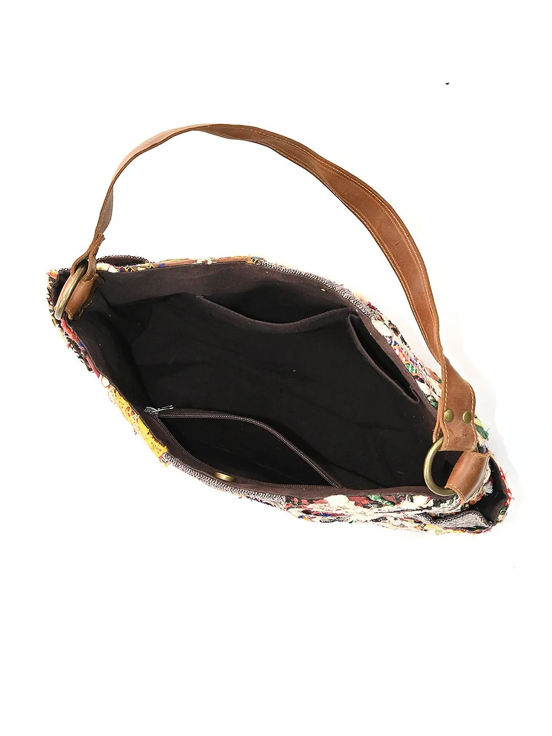 WINKED - VINTAGE FABRIC PATCHWORK HAND  BAG