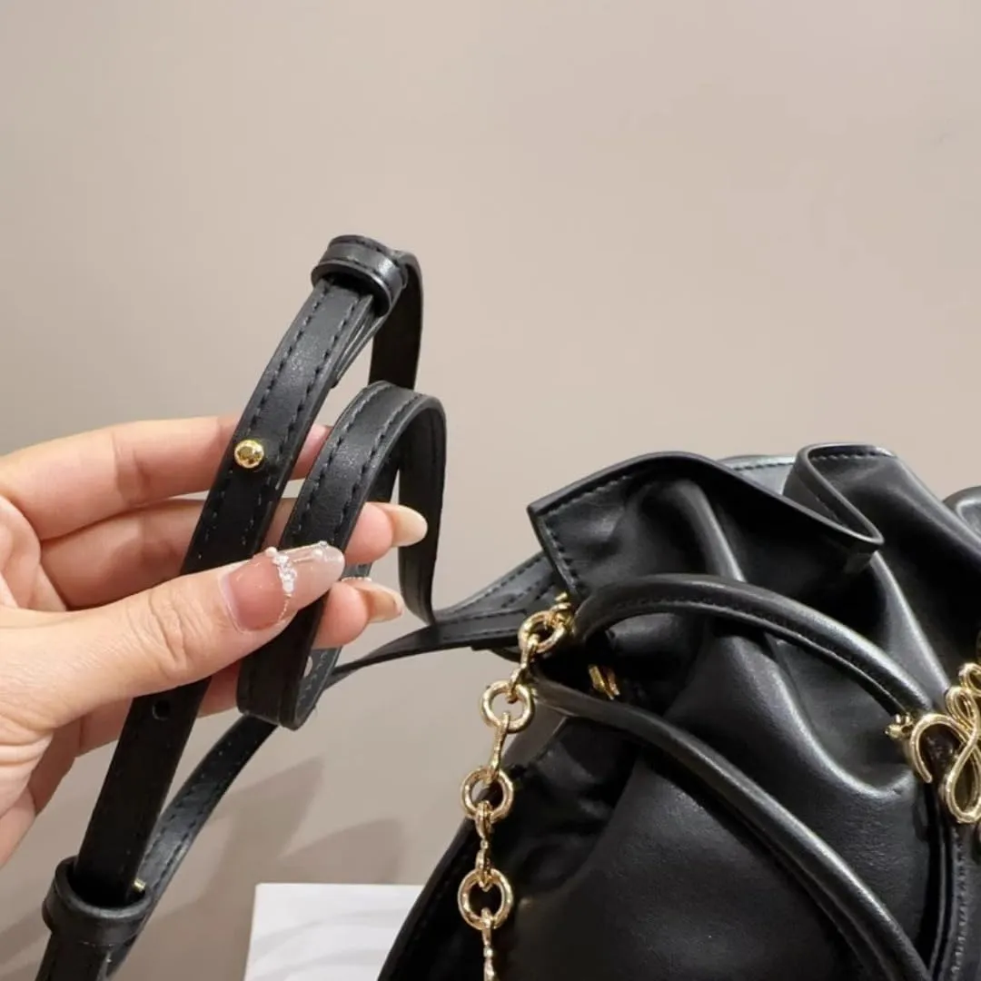 Women Leather Hobo Shoulder Bags Soft Drawstring Purses with Metal Pin Armpit Bag Top Handle Bags for Women