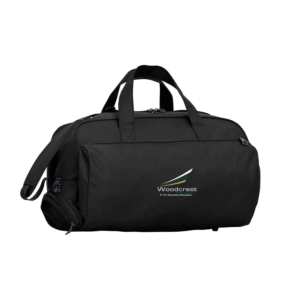 Woodcrest State College Sports Bag MEDIUM - Black