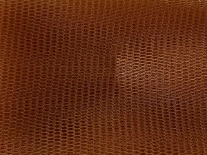 Wooden Brown Plain Net Fabric