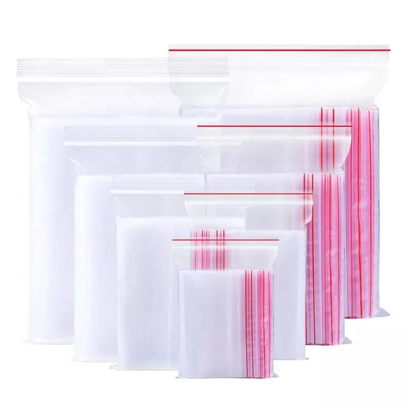 Zip Lock Bags Resealable 16.5x10cm 40mic 100pack