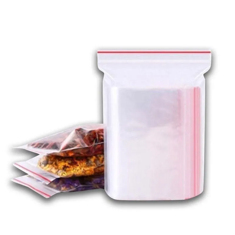 Zip Lock Bags Resealable 16.5x10cm 40mic 100pack